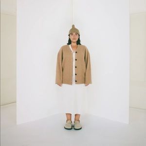 James Street Co. Adult Highland Wool Port Beanie in Toasted Camel